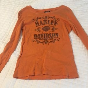 Orange LS Harley shirt